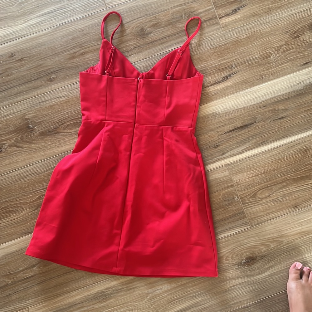 NOVELLA MINI DRESS RED - Picture 3 of 7
